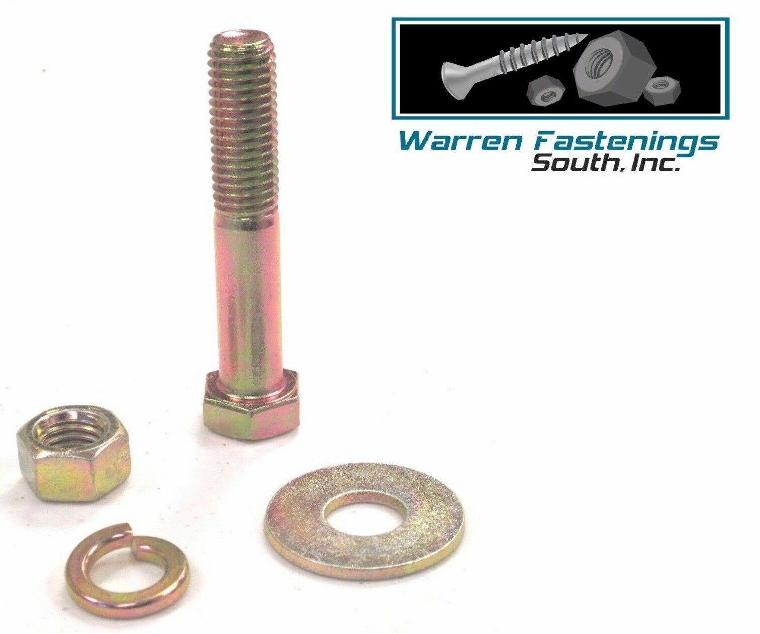7/1614 X 1, 11/2, 2, 21/2, & 3" Grade 8 Nut, Bolt & Washer