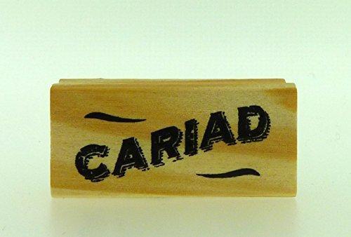 East of India Rubber Craft Welsh Design Stamp Cariad Sweetheart/Darling