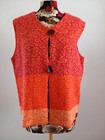 Hofius Weste rot-orange-gelb Gr.M Naturtextilien Neu