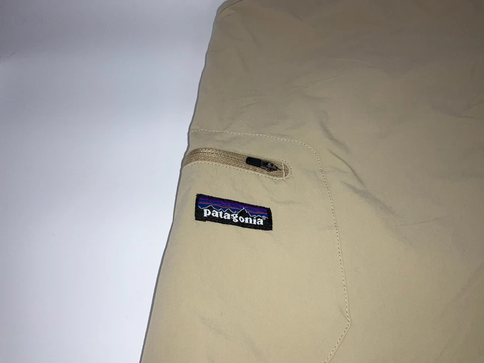 Pantalones Cortos de Senderismo Patagonia Para Hombre Talla 38 Bronceado Nylon Spandex Frente Plano Como Nuevos YGI G2-401 Foto 4 de 4