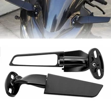 Adjustable Rearview Wind Wing Side Mirrors For Kawasaki NINJA ZX6R ZX12R ZX14R