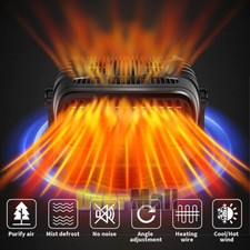 12V 120W Car Heater Air Circulation Heating Fan Defogger Defroster Demister US