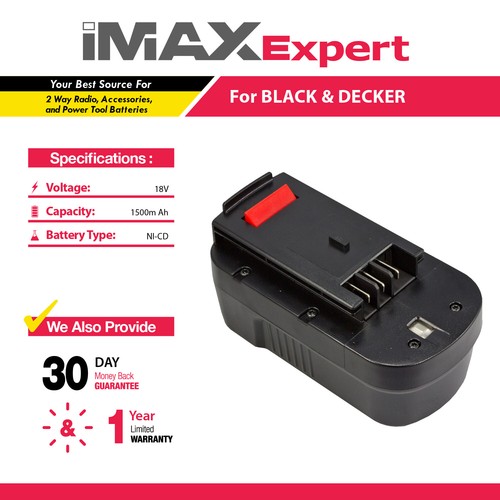 NEW 18V 1.5mAh NiCd Battery for Black & Decker Firestorm Tool NST2118