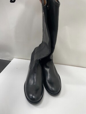 Frye Melissa 77167 Button Classic Black Leather Tall Riding Boots size 7.5B Women main image 4