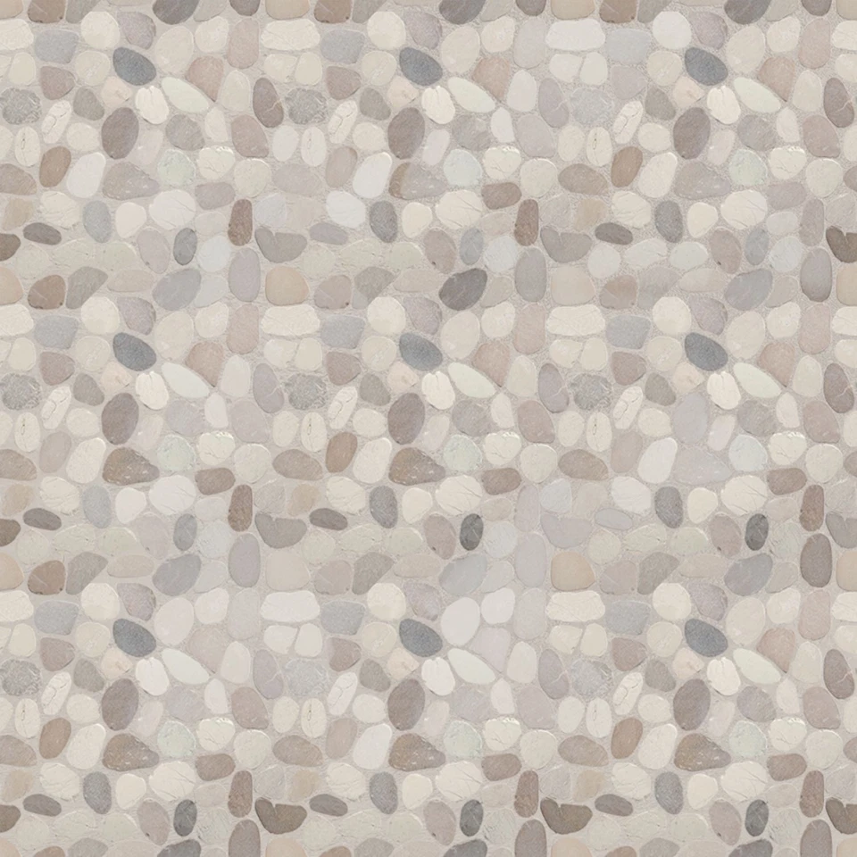 Capucino Sliced Pebble Mosaic Bathroom Wall Backsplash Floor Tiles ($10.33/SqFt) - Image 4 of 4