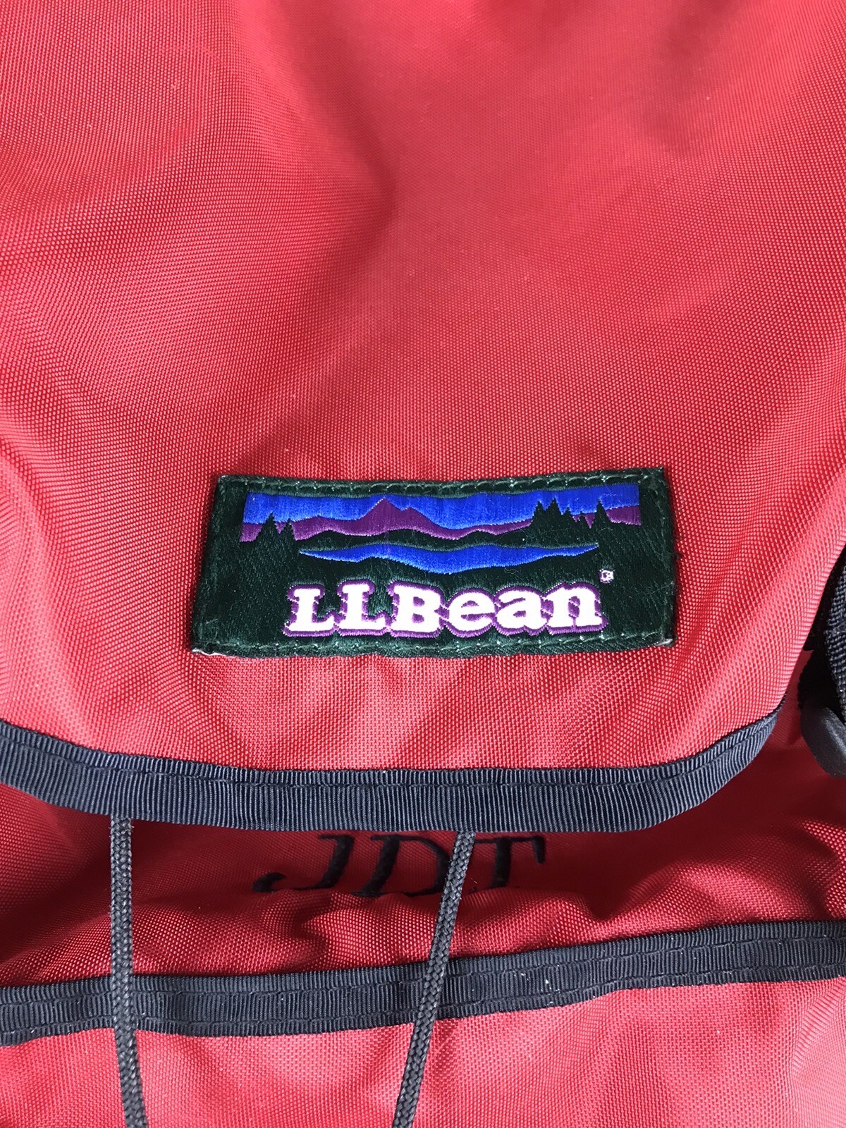 Vintage LL BEAN Continental Rucksack RED Hiking Backpack 80s Korea