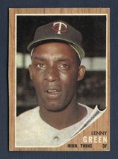 1962 Topps Lenny Green #84 Minnesota Twins EX MC