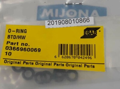 Esab 0366960069 O RING BTD/HW price for 10 psc