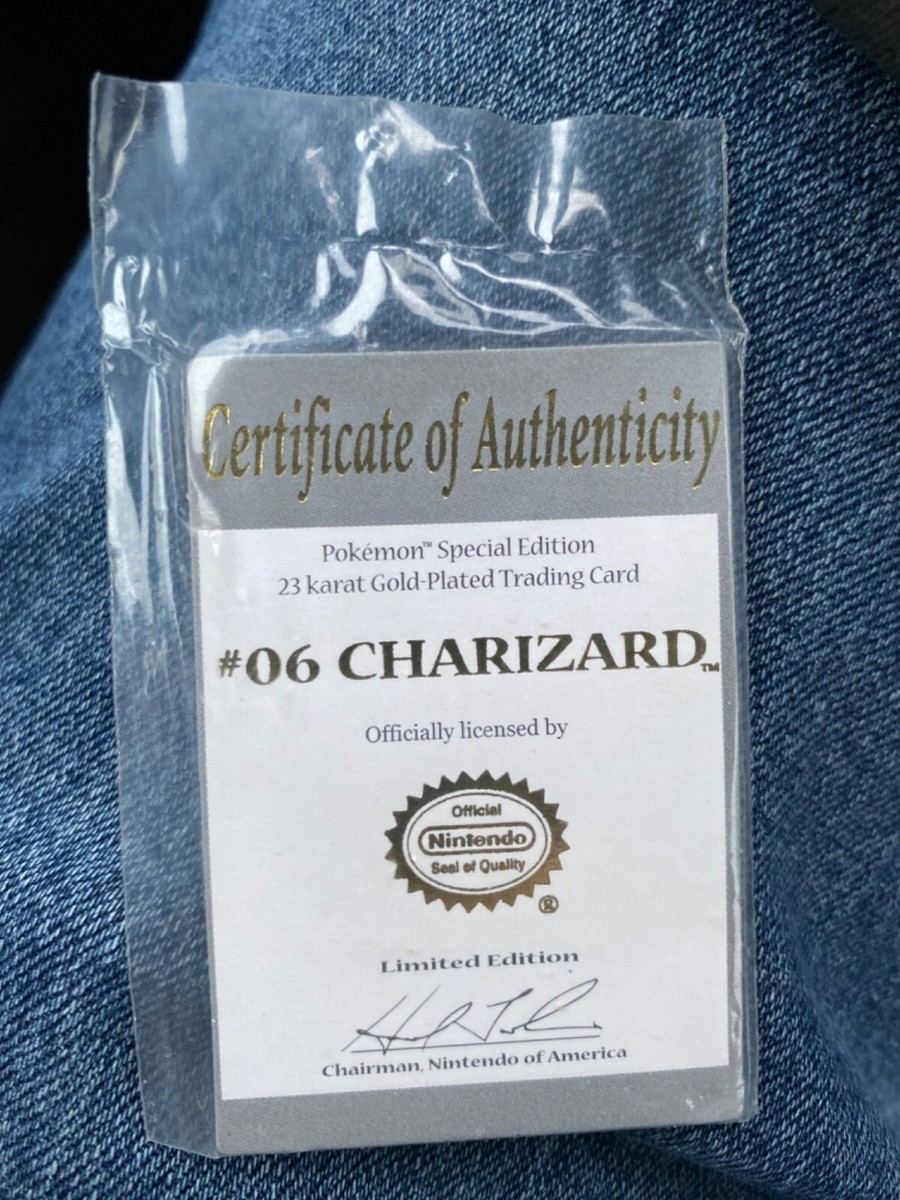 pokemon trading card game online tips Pokemon 23K Gold-Plated Trading Card Charizard : Amazon.sg: Toys main image 1