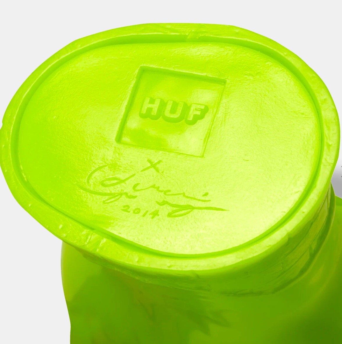 Haroshi × HUF Middle Finger Neon Yellow Colorway Edition ?35 Brand