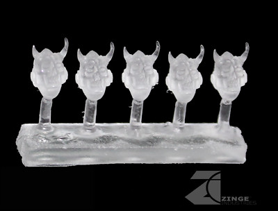 Zinge Industries transparente Daemon Schädel Helme/Köpfe x5 Post Human S-STD03