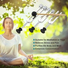 3Pc Tuning Fork Set Tunning Tuner For Healing Chakra Sound Therapy 128 256 512Hz