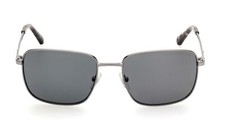 GANT GA7210 06D Gunmetal Polarized Square Metal Sunglasses Frame 56-18-140 Gray