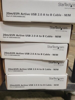 Startech.com Active USB 2.0 A to B Cable  M/M  20m/65ft / Per Box