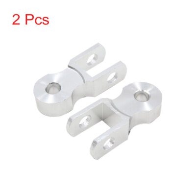 2Pcs Silber Ton Stoßdämpfer Höhen Verlängerung für Motorrad Suspension