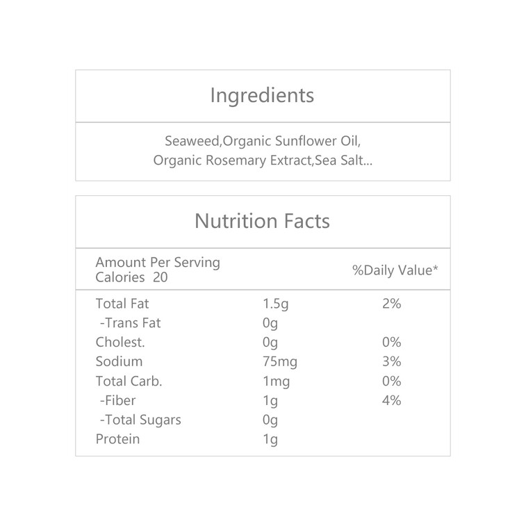 SHIRAKIKU Roasted Nori Seaweed with Antioxidants Rosemary Oil, Non-GMO, 12 Packs