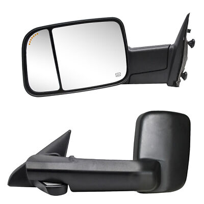 Pair Tow Mirrors For 2020-2022 Dodge Ram 1500 Classic Power Heated Arrow Sensor