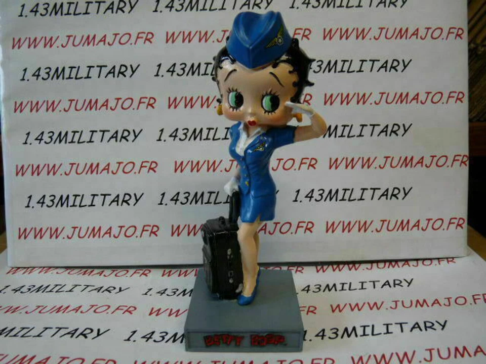 BB9 figurine Betty boop resine en blister MIB 12 cm environ : hotesse de l'air