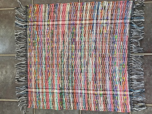 Loom Weaved Country Style Rag Rug Red Multi Colored | eBay