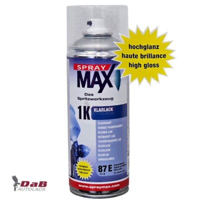 SprayMax 1K Klarlack transparent Hochglänzend 400ml 680054 Spraylack