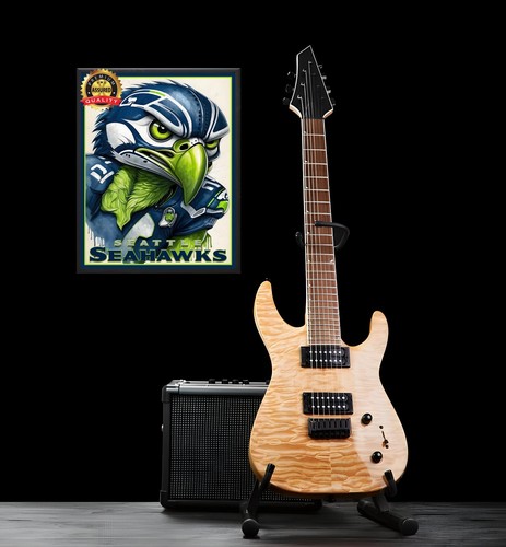 Seattle Seahawks - Art To Be Signed By Artist - Metal Sign 11 x 14 - Picture 2 of 4