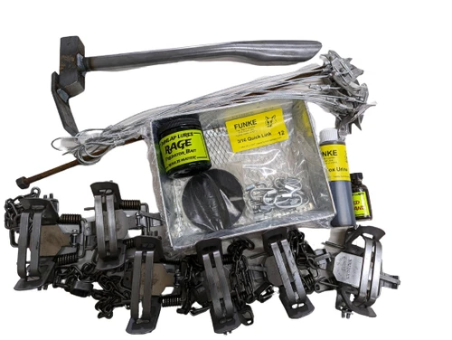 Bridger #1.75 Offset Coil Spring Coyote Fox Trapping Package  Trapping
