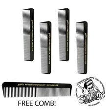 Suavecito Black Classic Comb 4 Pack
