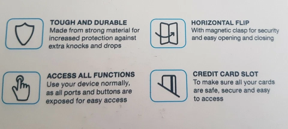  Folio Phone Case CASE IT universal  Black up to 4.7 " - Image 4 of 4