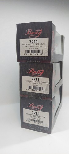 Lot of 3 x Mercedes-Benz 300 SL 1952 Coupe 1/43 Bang - Picture 8 of 8