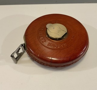 RABONE CHESTERMAN LTD LEATHER CASED 10m TAPE MEASURE MADE IN ENGLAND