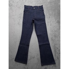Vintage Levis 746 Bell Bottom Jeans Mens 27x32 Blue Student Made USA 70s