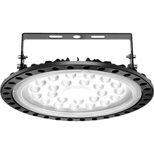 LED Werkstattlampe, Hallenleuchte, UFO, 100W, kaltweiß, Industrie, Lüfter, en...