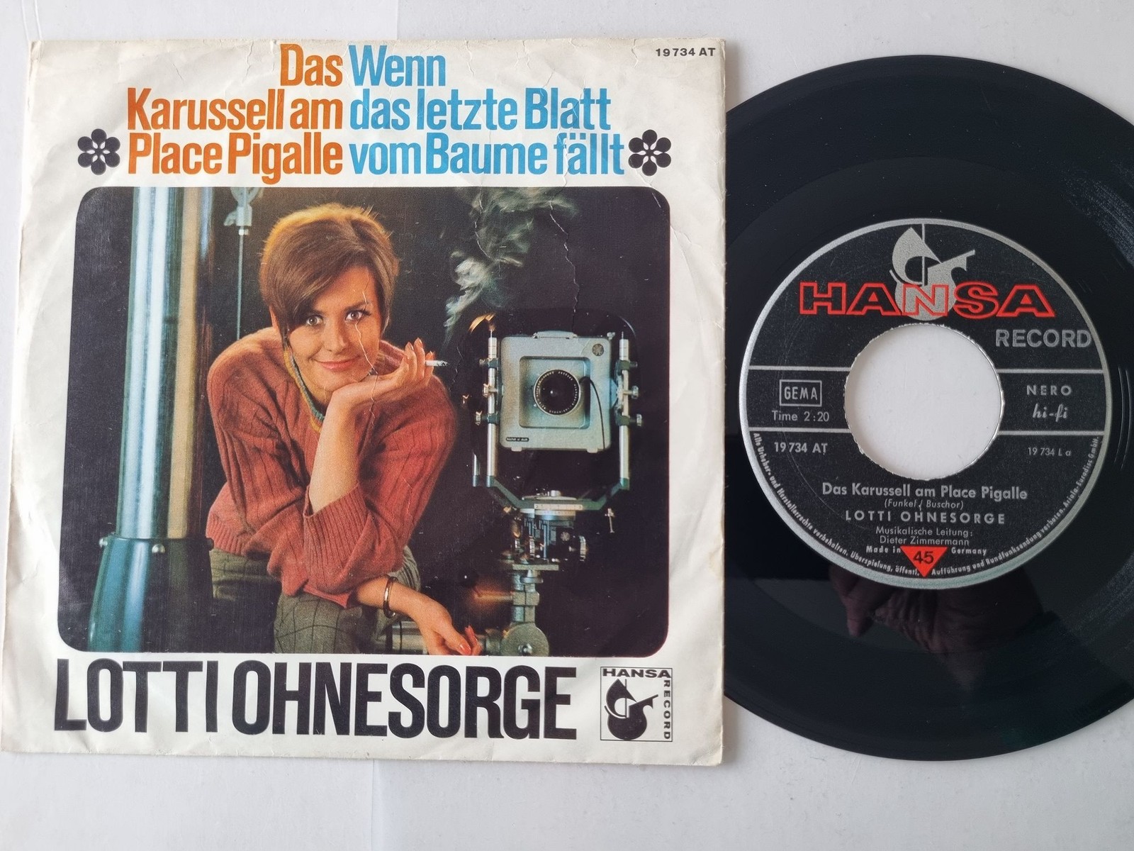 Lotti Ohnesorge - Das Karussell am Place Pigalle 7'' Vinyl Germany