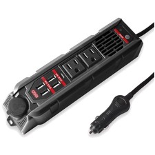 200W Car Power Inverter with 2 AC Outlets  4 USB Ports