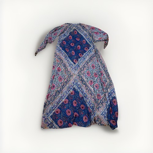 VTG 60-70’s ADINI Indian Sheer Cotton Gauze Lurex Caftan Maxi Dress Hippie Boho, $269.1 - Photo 2