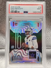 Dak Prescott 2025 Panini Score TOP 100 Players Of 2024 SSP #16 PSA 9