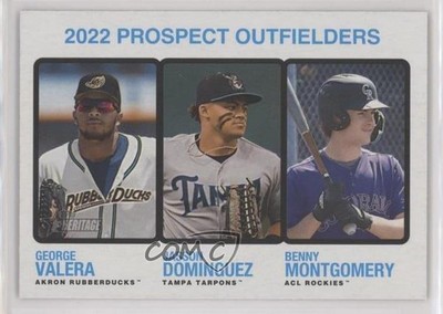2022 Topps Heritage Minor League Edition Jasson Dominguez George Valera #182 1n5