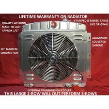 1949-1954 Chevrolet Passenger Car Aluminum Radiator Bel Air Styleline Fleetline