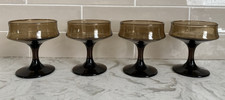 Vtg Libbey Tawny Accent Champagne Sherbet Gla...