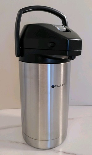BUNN Stainless Steel Air Pot 32130.0000 3.0-Liter Lever-Action Brew Thru Coffee