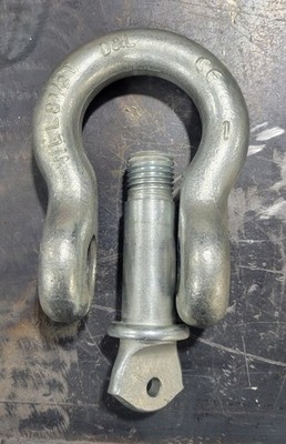 8-1/2 Ton  Steel 1'' Shackle D-Ring with Screw Pin WLL8-1/2T
