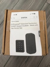 Emtek EMPowered Touchscreen Smart Lock   Black