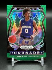 2020-2021 Panini Prizm Draft Picks Basketball Jaden McDaniels Crusade Green RC