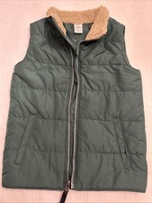 Carter's Boy s Puffer Vest Size 5 Full Zip Outerwear Green Lined