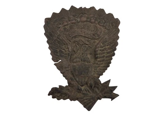 EXCAVATED CIVIL WAR RELIC JEFF DAVIS HAT BADGE GRAND ECORE