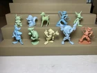 Vintage Marx 60mm Disney 1950s Soft Plastic Figure Lot