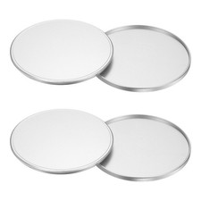 2Pcs 82mm Metal Lens Cap Universal Lens Filter Stack Cap Slim Stack Silver