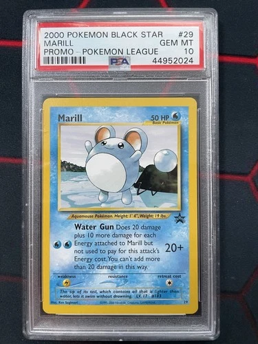 Pokemon 2000 Marill 29/53 Wotc Promo Regular (English) PSA 10