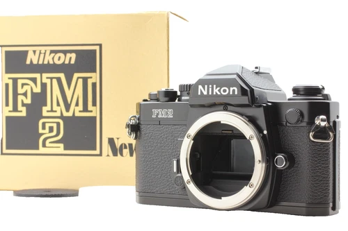 [ Almost Unused in Box ] Nikon New FM2 FM2N Black 35mm SLR Film Camera JAPAN
