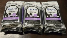 Biore Charcoal Micellar Makeup Removing Cloths 25 Pre-Moistened Cloths Lot Of 3